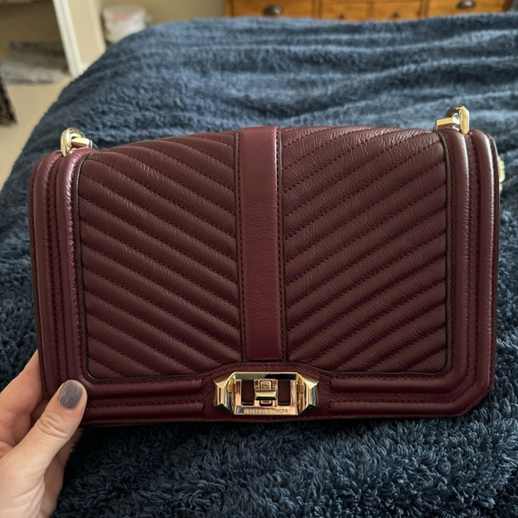 REBECCA MINKOFF Love chevron quilted leather crossbody - Picture 2 of 4